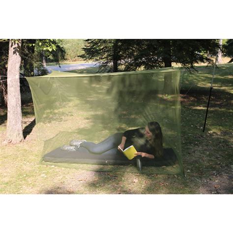 Coghlans Rectangular Mosquito Net Green Mesh Netting Protects From