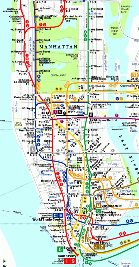 Printable New York City Map Bronx Brooklyn Manhattan Queens Nyc