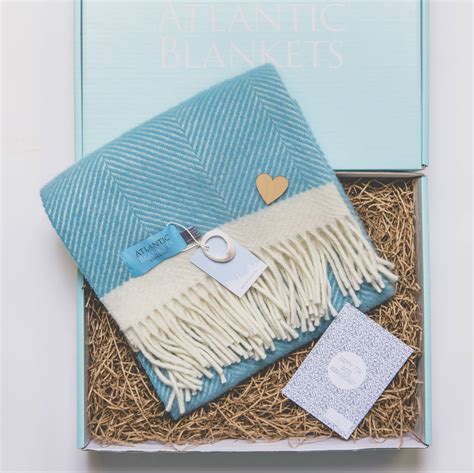 So clever when it's a seventh anniversary! 7th wedding anniversary wool gift set by atlantic blankets ...