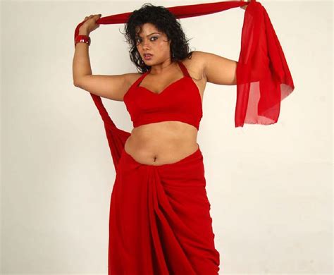 Actresses In Sexy Red Swati Verma Navel Expose And Body Show Off In Red Saree