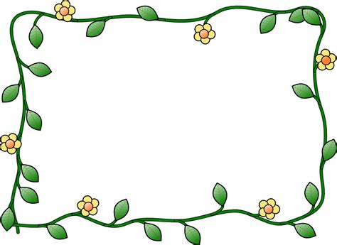 Onlinelabels Clip Art Flowerframe