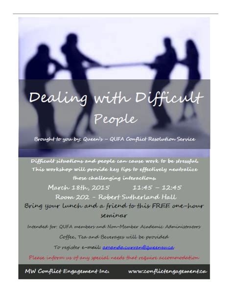 Dealing with Difficult People - QUFA
