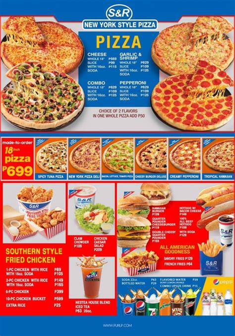 Sandr New York Style Pizza Menu Promo And Prices January 2024