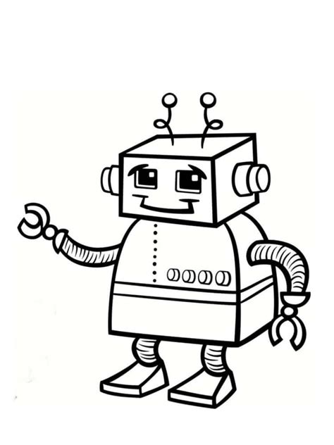 Coloriage robot : 30 dessins à imprimer gratuitement – Jeux et Compagnie