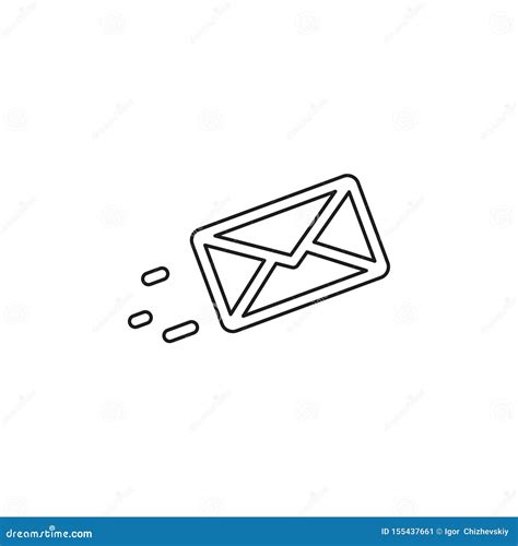 Sending Message Vector Icon Stock Vector Illustration Of Mail