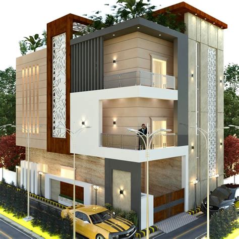 Jodhpur Stone And Tile Elevation Design Architect Design House Modern