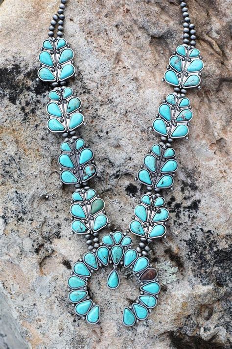 Authentic Turquoise Stone Nala Necklace Authentic Turquoise Jewelry