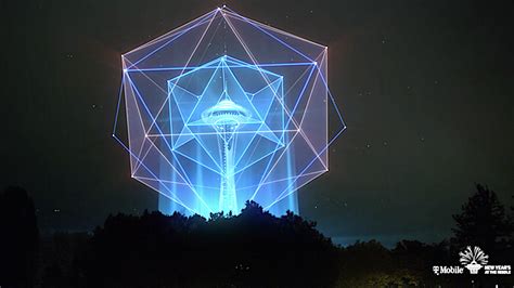 The Wondrous Virtual New Year’s Light Show That Welcomed In 2021 At The Iconic Space Needle In