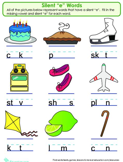 Final /E/: Word Sort Worksheets | 99Worksheets