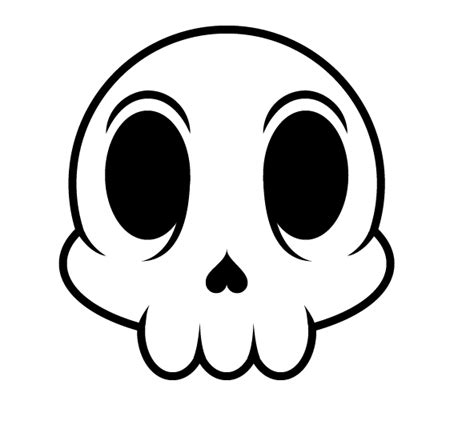 Create A Cartoon Skull Sticker In Illustrator Vectips