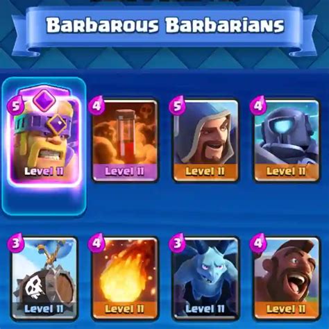 Best Barbarous Barbarians Deck In Clash Royale Card Evolution Update
