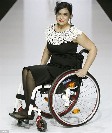 Stunning Wheelchair Bound Models At Moscow Fashion Week Daily Mail Online