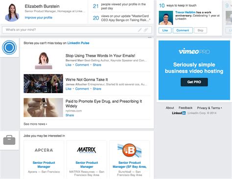 An email account is a vital social, work and even financial tool. LinkedIn Rolls Out A Simplified Homepage With Analytics ...