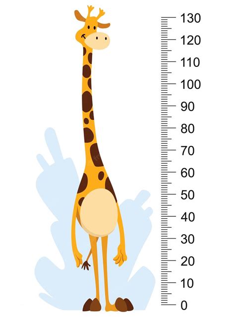 Premium Vector Height Measure With Growth Ruler Chart With Cute