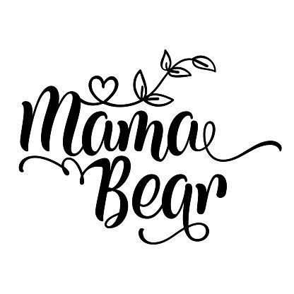 Maybe you would like to learn more about one of these? Mama Bear Handmade Calligraphy Vector Quote Stock Illustration - Download Image Now - iStock