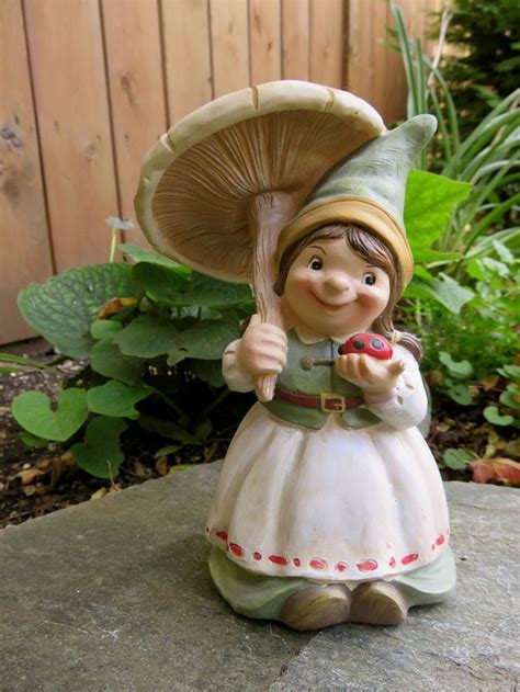 girl gnome with mushroom umbrella funny garden gnomes girl gnome gnomes