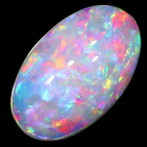 Opal Gemstone Fire In The Ice Opal Crystal Precious Opal Crystals