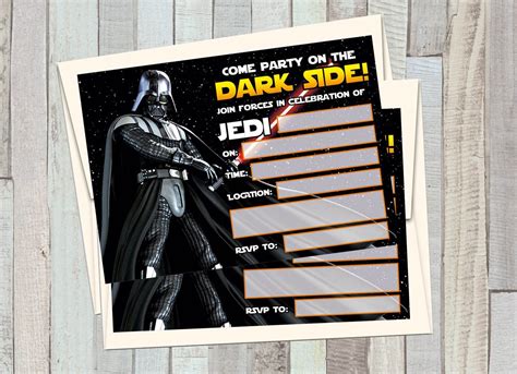 Free Printable Blank Star Wars Invitations
