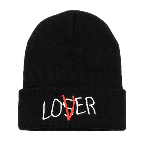 2019 New Beanies Letter Embroidery Lover Loser Knitted Hat Cotton