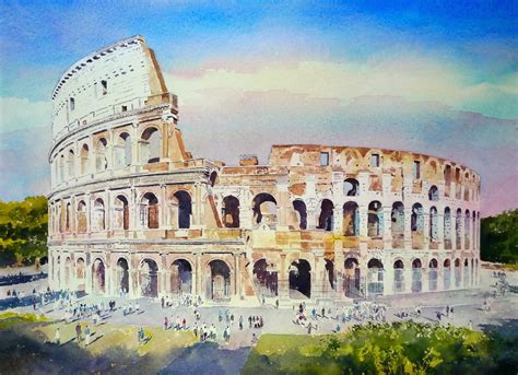 Roman Colosseum Painting