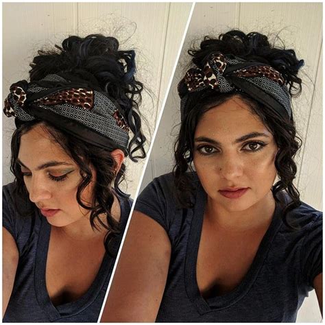25 Easy To Do Curly Updos For Any Occasion Curly Hair Styles Scarf