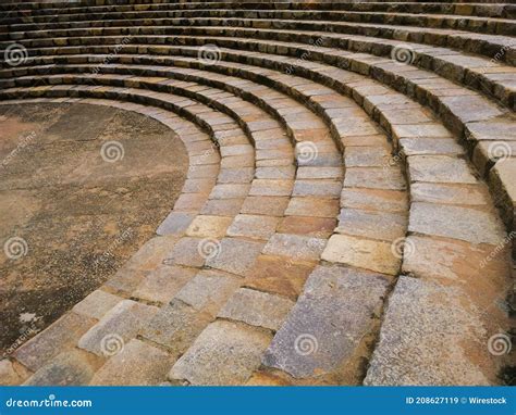 Stone Seats Of An Ancient Amphitheater Stock Image Image Of Ancient