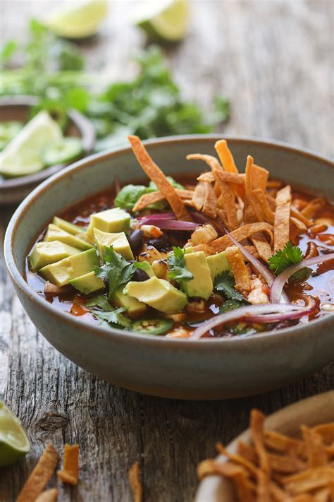 This one is set out to be different from the popular chicken bouillon and stock. Shortcut Mexican Chicken Tortilla Soup - Delicious and Easy