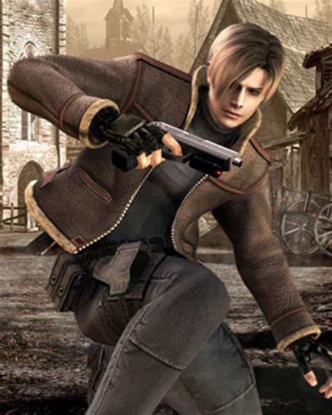 Leon Kennedy Shearling Jacket Resident Evil 4 Jacket Movie Jackets