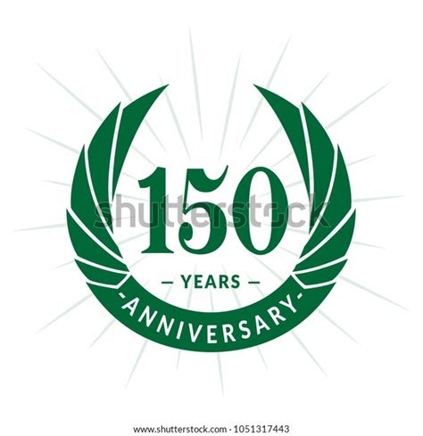 150 Years Anniversary Elegant Anniversary Design Stock Vector Royalty