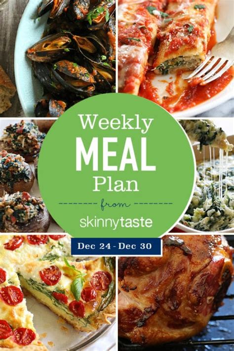 Skinnytaste Meal Plan December 24 December 30 Skinnytaste