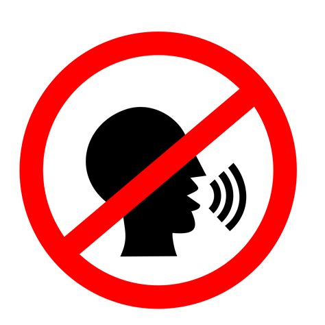 No Talking Clipart Clip Art Library