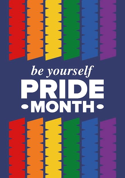 Premium Vector Lgbt Pride Month In June Lesbian Gay Bisexual Transgender Lgbt Flag Rainbow