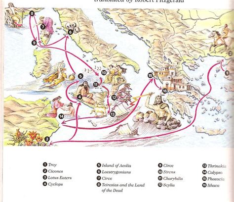 Map Of Odysseus Journey Pdf