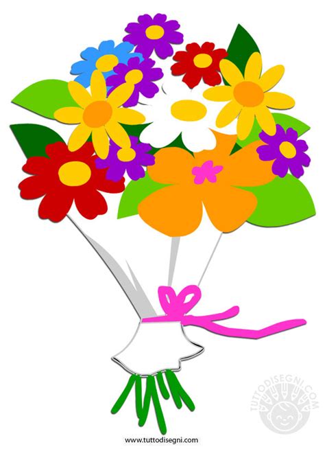 Scarica mazzo di fiori vettoriale. Mazzo di fiori Festa della Mamma 2017 - TuttoDisegni.com