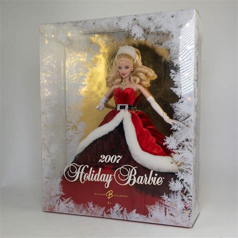 Mattel Barbie Doll 2007 Holiday Blonde Non Mint Box Toys Plush Trading