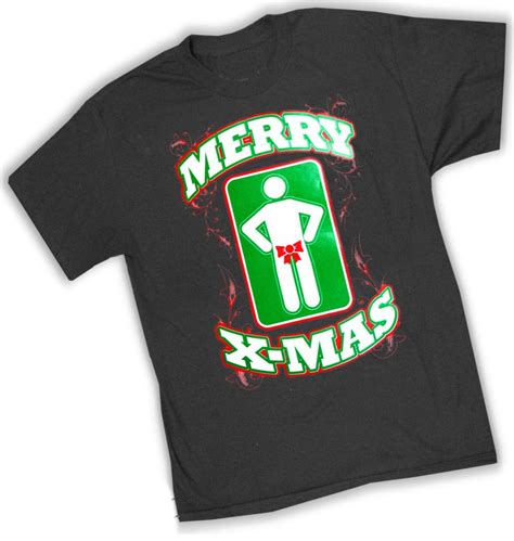 Offensive Christmas T Shirts Merry X Mas T Shirt Bewild