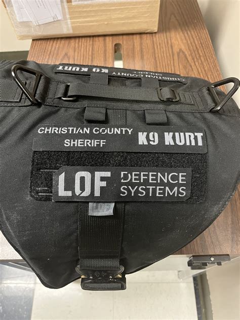 K9 Kurts New Lof Vest Is Here Christian County Sheriffs Office