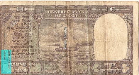 Numismaticsabhas Old Ten Rupee Note Of India