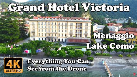 Grand Hotel Victoria Concept And Spa Menaggio Lake Como Italy From Drone