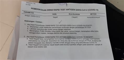 Contoh Surat Hasil Swab Test Antigen Pictures Kumpulan Contoh Surat