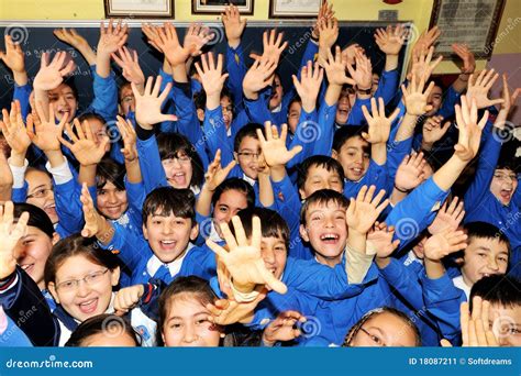 Happy Students In The Classroom Editorial Photo Image Of Caucasian