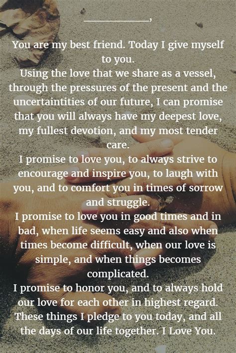wedding vows 22 examples about how to write personalized wedding vows ️ see more ht