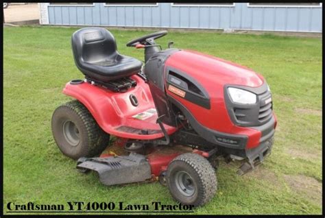 Craftsman Yt4000 Lawn Tractor Price Specs Reviews 2022