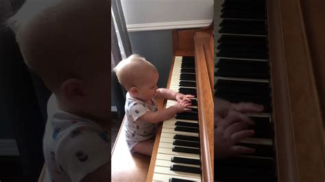 Cute Baby Playing Piano Youtube