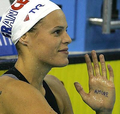 French Olympic Gold Medalist Laure Manaudou Is Naked And Sucking