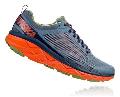 Mens Hoka Challenger Atr 5 Wide Trail Running Shoes Stormy Weather