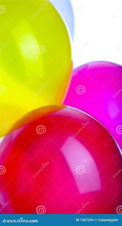 Four Bright Balloons Stock Image Image Of Holiday Pink 7367295