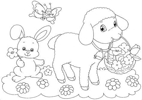 lamb coloring pages coloringbay