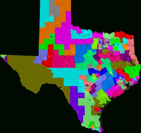 Texas State Representatives District Map Printable Maps