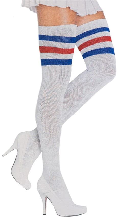 Athletic Thigh High Socks Whtblured Thigh High Socks Thigh Highs Striped Socks